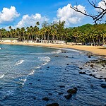 Corbyn’s Cove Beach in Port Blair, a scenic coastal tourism attraction in Andaman