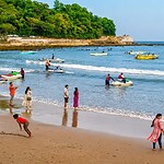 Corbyn’s Cove Beach in Port Blair, a popular tourist place for beach sightseeing in Andaman
