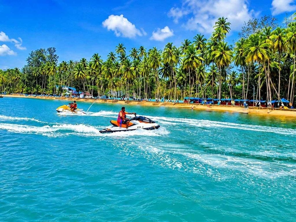 Corbyn’s Cove Beach in Port Blair, a popular beach attraction in Andaman