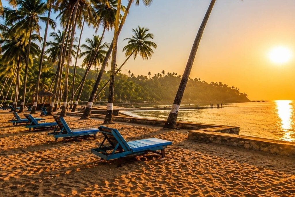 Corbyn’s Cove Beach in Port Blair, a beautiful seaside destination in Andaman