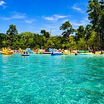 Elephant Beach on Swaraj Dweep, a tropical coastal attraction in the Andaman Islands