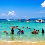 Elephant Beach on Swaraj Dweep, a scenic marine adventure destination in Andaman