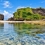 Tropical coastal landscape around Hutbay in Little Andaman