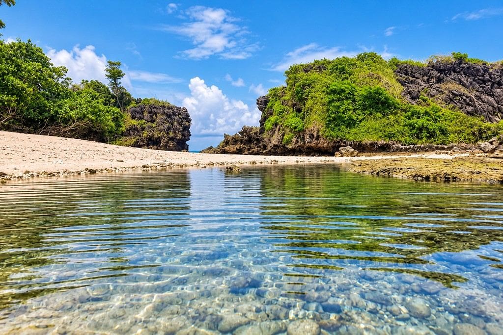Tropical coastal landscape around Hutbay in Little Andaman