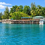 Jolly Buoy Island in Andaman surrounded by clear waters and a rich marine environment