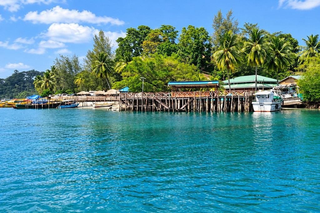 Jolly Buoy Island in Andaman surrounded by clear waters and a rich marine environment