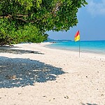 Kalapathar Beach on Swaraj Dweep, a scenic sightseeing place for families and couples in Andaman