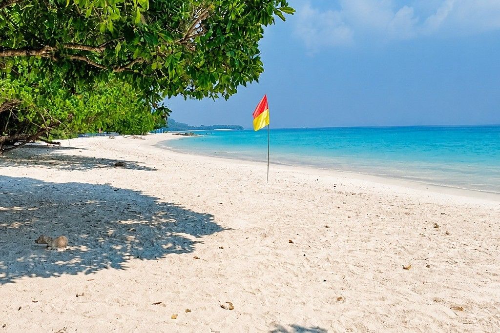 Kalapathar Beach on Swaraj Dweep, a scenic sightseeing place for families and couples in Andaman
