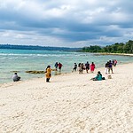 Laxmanpur Beach on Shaheed Dweep, a scenic beach sightseeing destination in Andaman