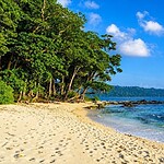 Laxmanpur Beach on Shaheed Dweep with a scenic coastal view in the Andaman Islands