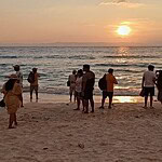 Laxmanpur Beach on Shaheed Dweep showing tropical coastal scenery in the Andaman Islands