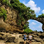 Natural Rock Formation at Neil Island showing a unique coastal landscape in Andaman
