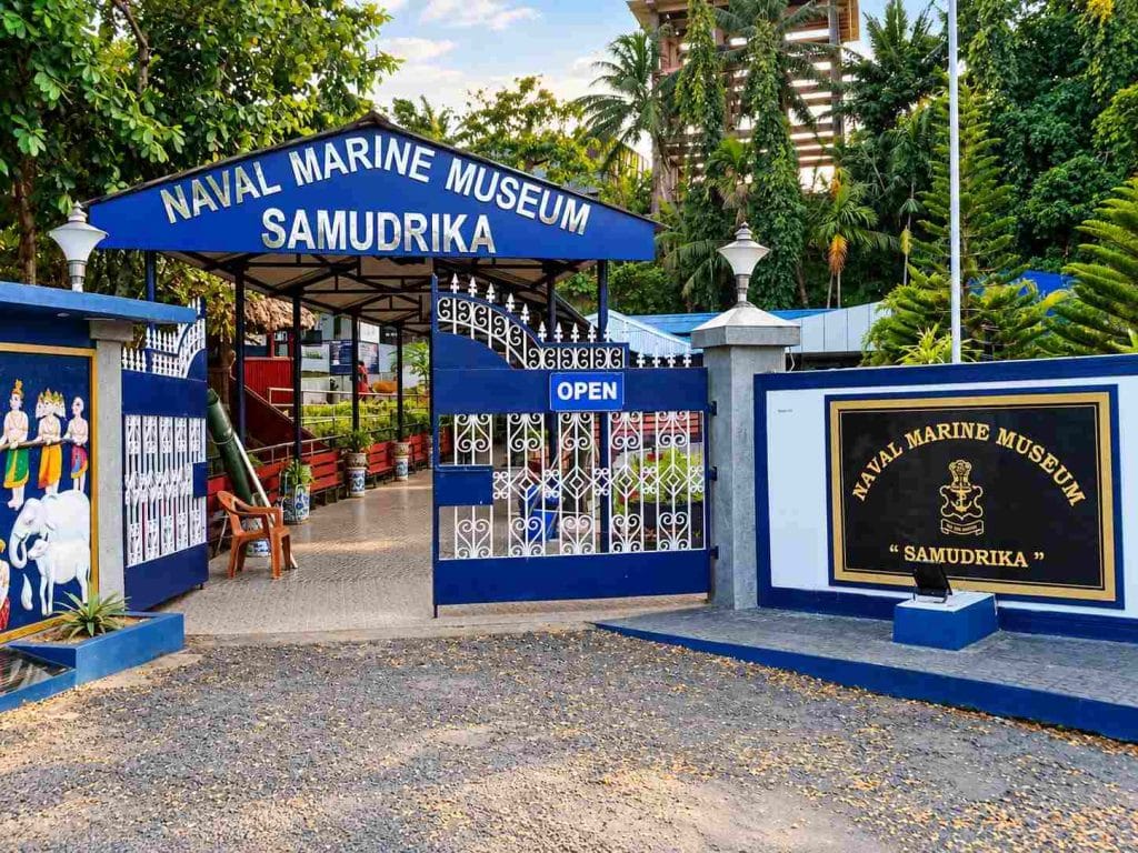 Naval Marine Museum in Port Blair displaying marine life and the natural heritage of the Andaman Islands