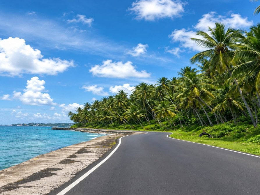 North Bay Island near Port Blair, a popular tourist place for water activities in Andaman