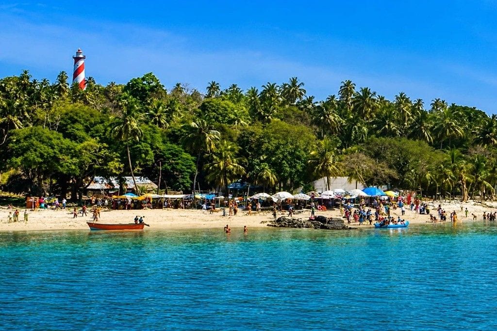 North Bay Island near Port Blair, a popular adventure tourism destination in Andaman