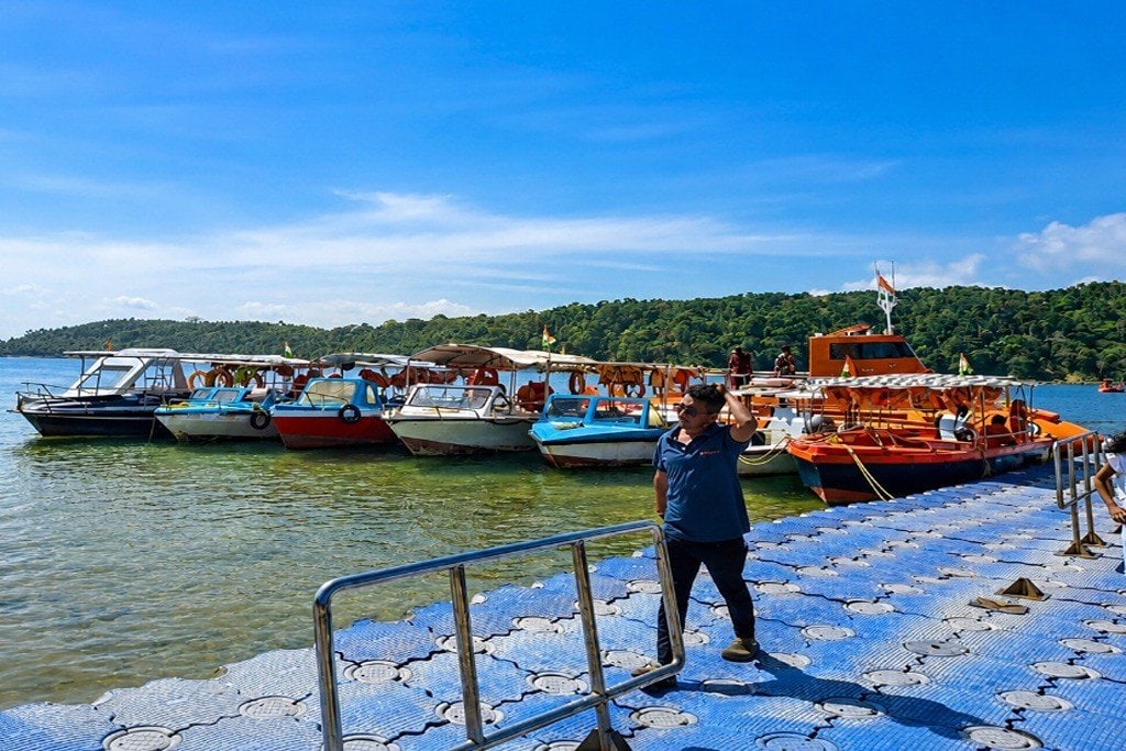 North Bay Island near Port Blair, a popular island sightseeing destination in Andaman