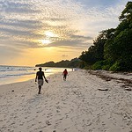 Radhanagar Beach on Havelock Island during a scenic beach holiday in Andaman