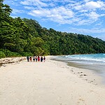 Radhanagar Beach on Swaraj Dweep, a famous beach sightseeing place in Andaman