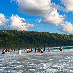 Radhanagar Beach on Swaraj Dweep, a tropical beach tourism destination in Andaman