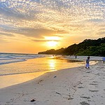 Radhanagar Beach on Swaraj Dweep, a scenic coastal destination in the Andaman Islands