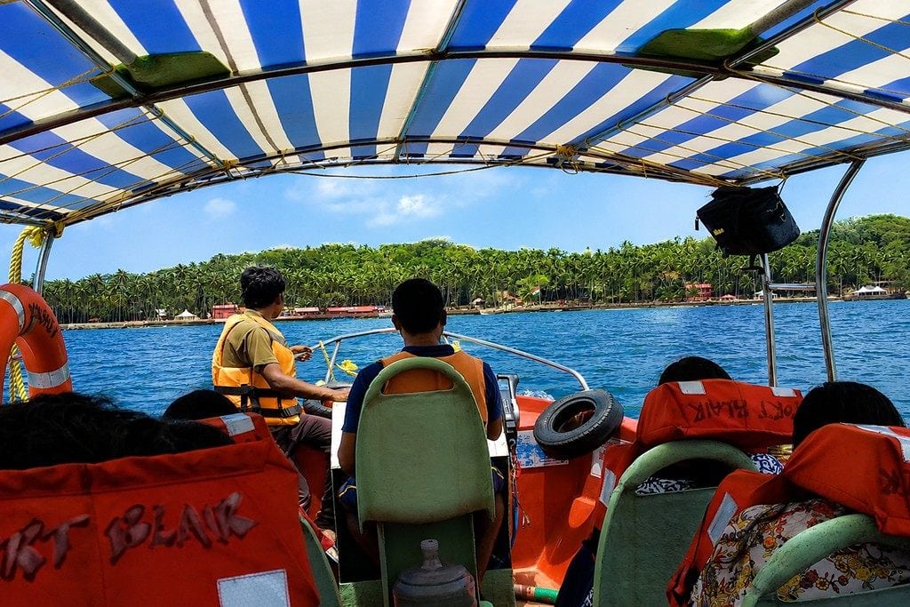 Ross Island near Port Blair, a heritage tourist destination in the Andaman Islands