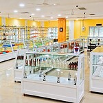Handicraft display inside Sagarika Emporium showcasing traditional products in Port Blair