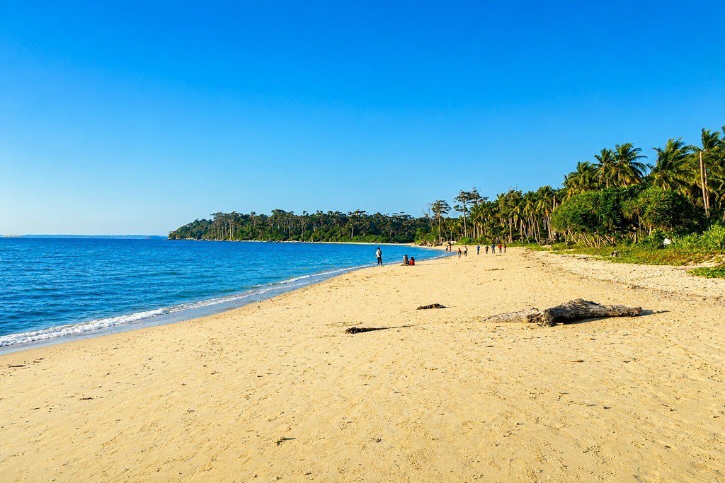 Wandoor Beach in South Andaman, a popular sightseeing and tourist attraction near Port Blair