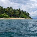 Avis Island with natural tropical scenery in the Andaman Islands