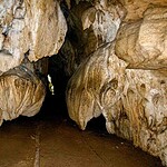 Baratang Limestone Cave with natural limestone formations in Andaman
