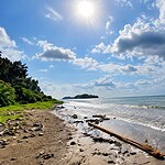 Peaceful natural surroundings at Kalipur Beach near Diglipur in North Andaman