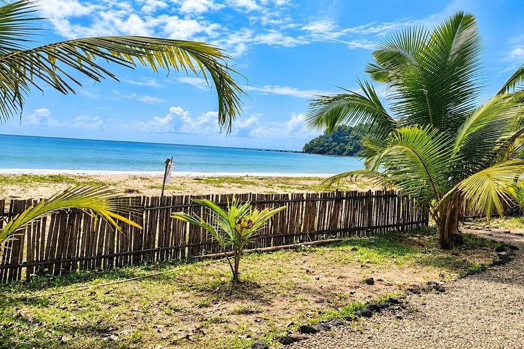 Beautiful Karmatang Beach coastline in Diglipur, North Andaman