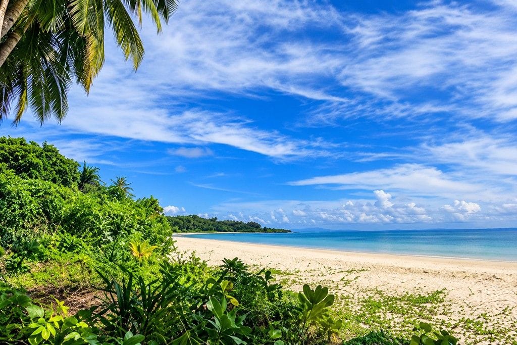 Merk Bay Beach on Long Island, Andaman Islands
