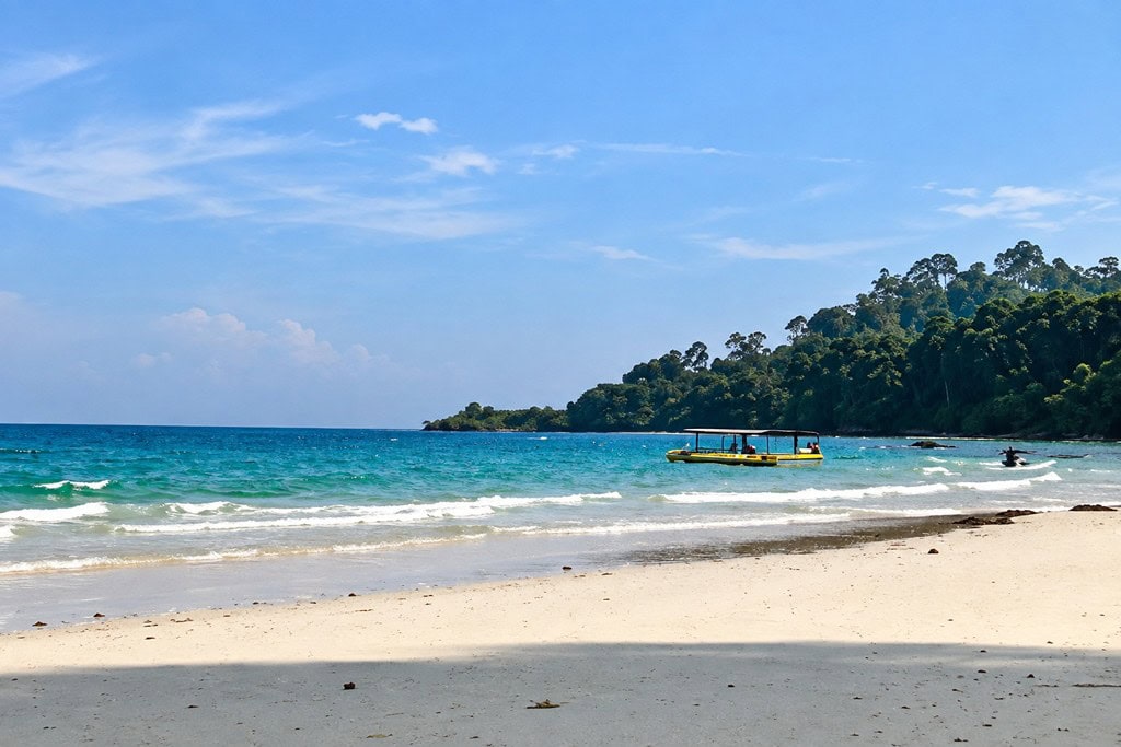 Merk Bay Beach, an uncrowded coastal destination on Long Island, Andaman