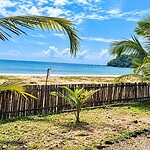 Ramnagar Beach near Diglipur with a peaceful sandy shoreline and tropical coastal surroundings