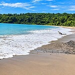 Scenic shoreline of Ramnagar Beach near Diglipur surrounded by the natural beauty of North Andaman