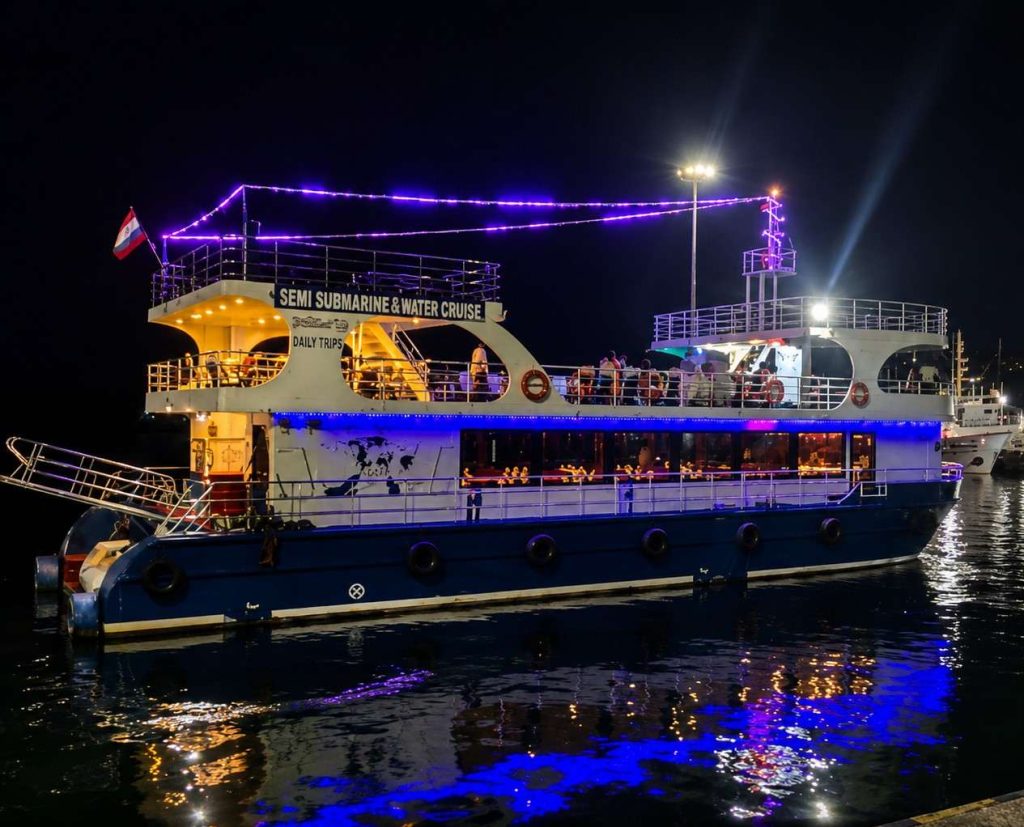 Semi Submarine Dinner Cruise in Havelock Island with a romantic evening cruise and scenic views of the Andaman Sea.