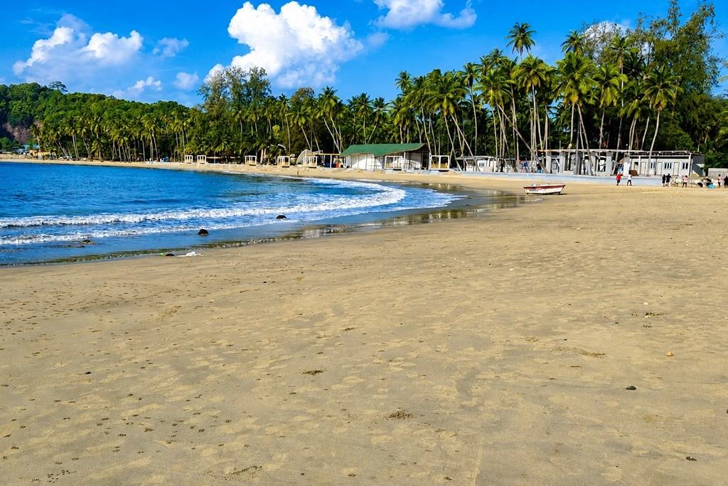 Corbyn’s Cove Beach Port Blair during a 5 Nights 6 Days Andaman family tour package