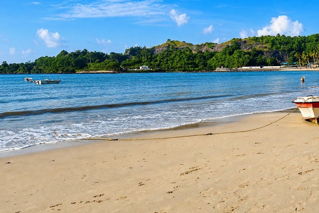 Corbyn's Cove Beach Port Blair with sandy shoreline and tropical coastal scenery