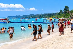 Elephant Beach on Havelock Island featured in a 3 Nights 4 Days Andaman Package