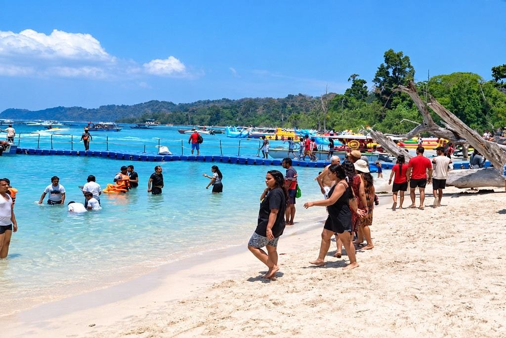Elephant Beach on Havelock Island featured in a 5 Nights 6 Days Andaman Holiday Package