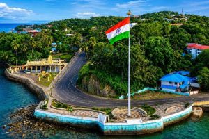 Flag Point Port Blair during a city tour in a 5 Nights 6 Days Andaman Island package