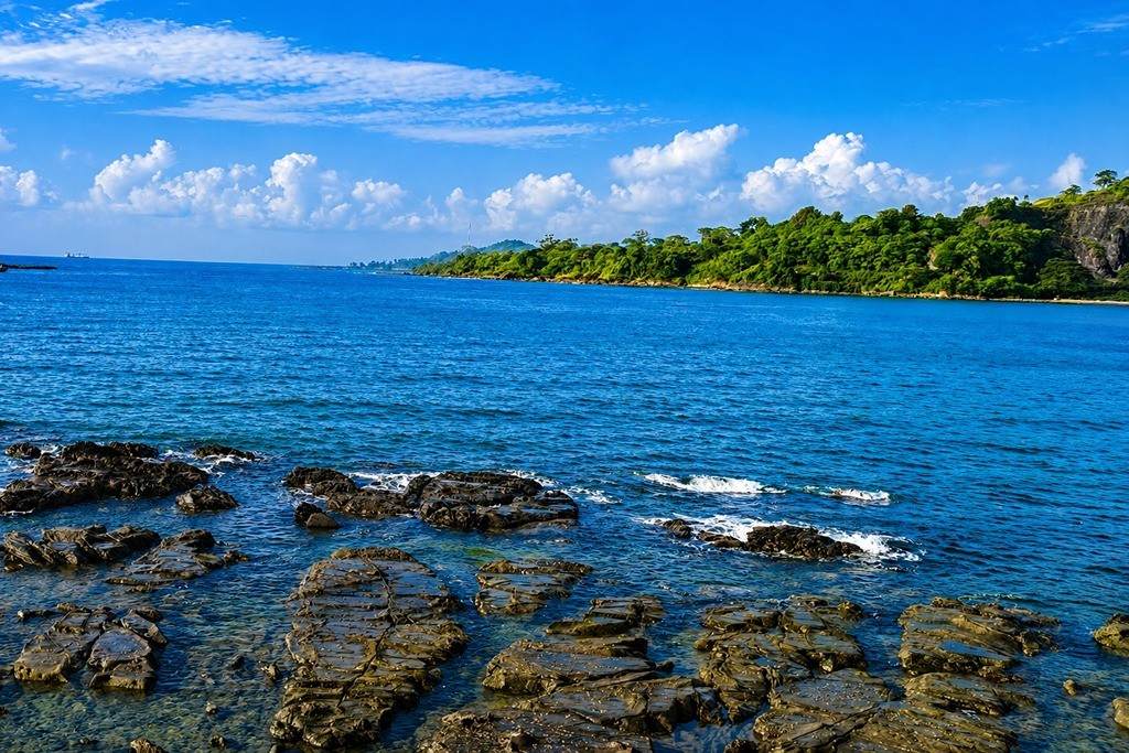 Corbyn’s Cove Beach Port Blair during a 5 Nights 6 Days Andaman package from India