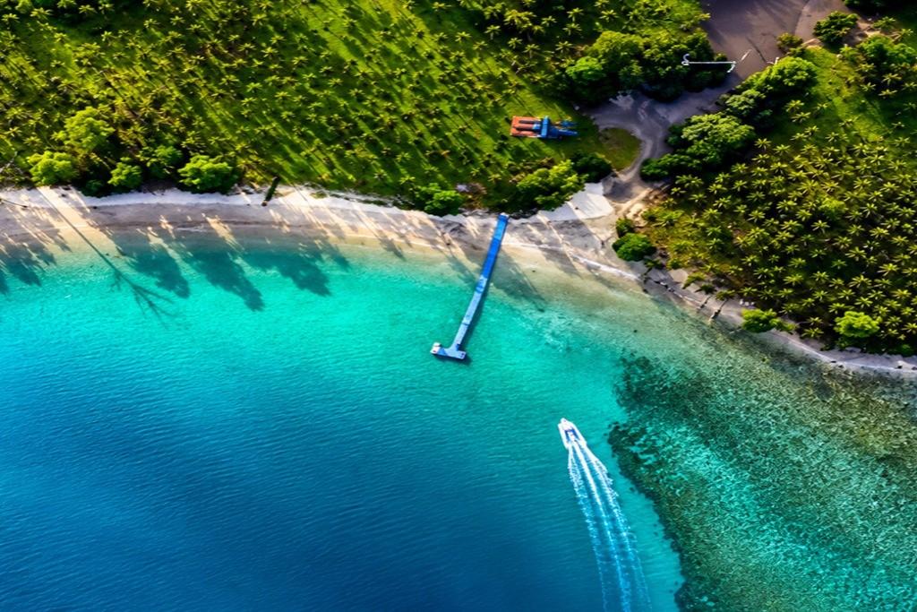Lalaji Bay Beach on Long Island featured in a 6 Nights 7 Days Andaman Tour Package