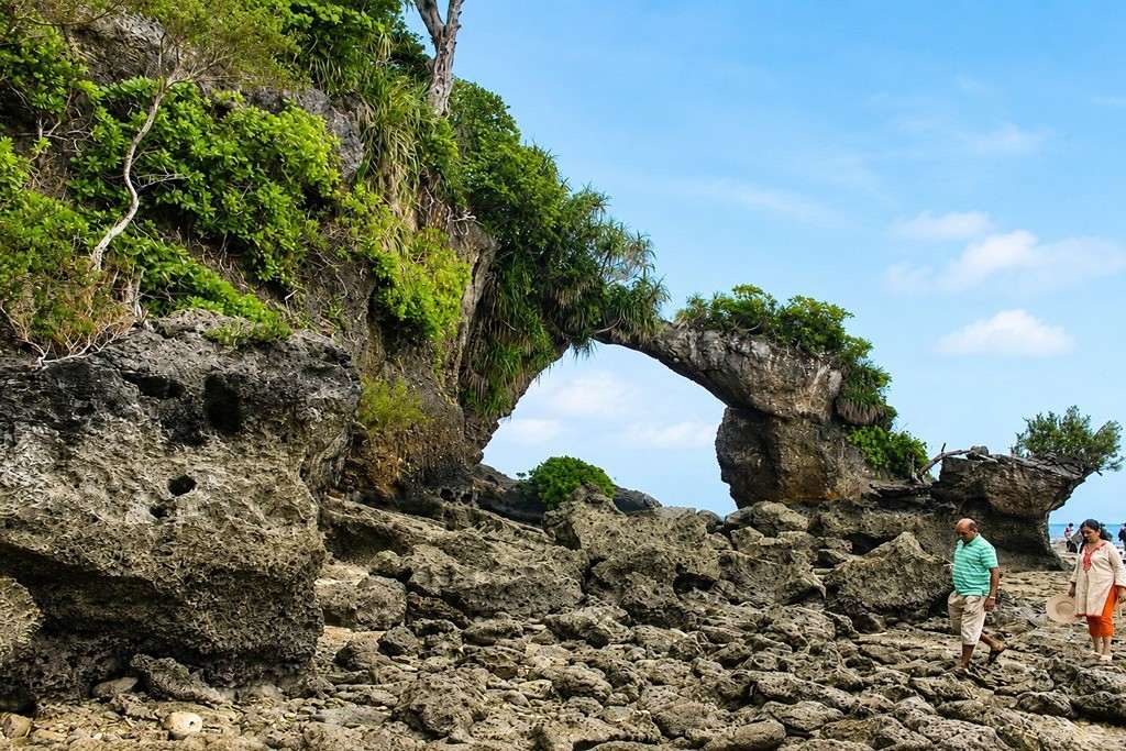 Natural Rock Formation on Neil Island featured in a 5 Nights 6 Days Andaman Nicobar Island Package