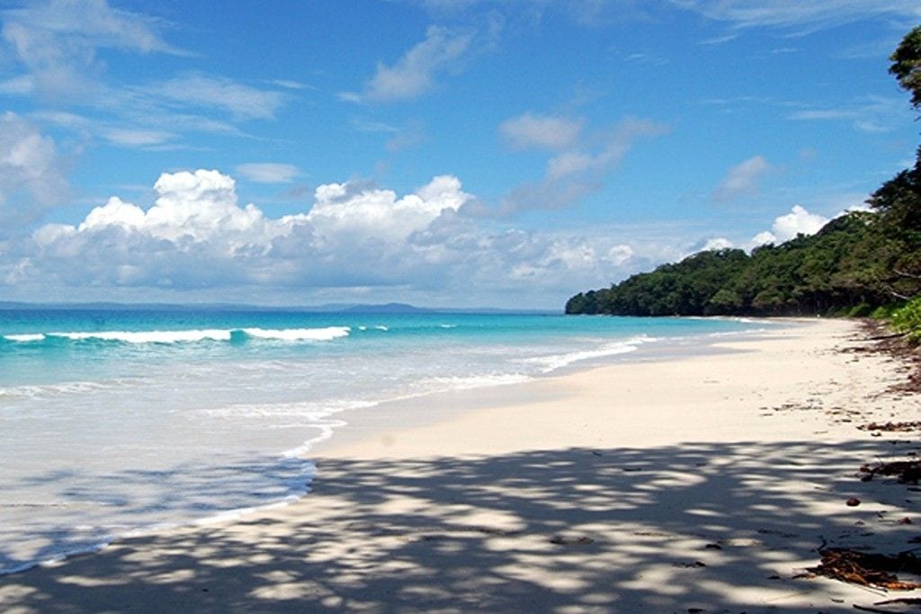 Radhanagar Beach on Havelock Island featured in a 5 Nights 6 Days Andaman Nicobar Island Package