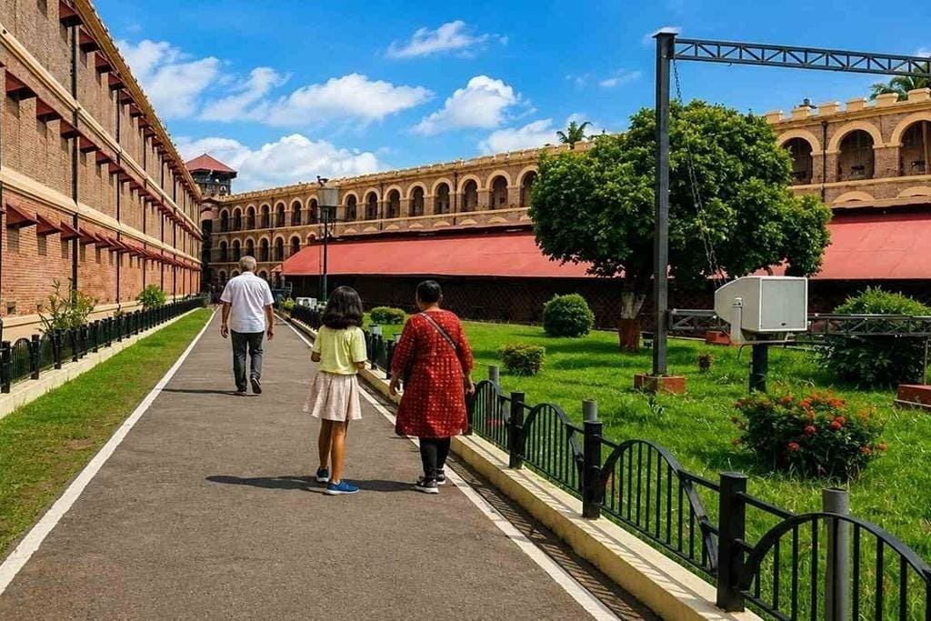 Historic Cellular Jail in Port Blair, a significant heritage attraction included in an Andaman Nicobar couple trip