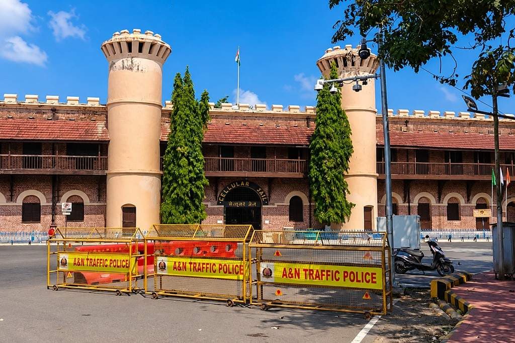 Historic Cellular Jail in Port Blair, a significant heritage attraction on an Andaman Nicobar honeymoon trip