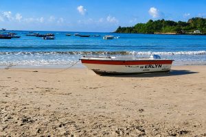 Corbyn's Cove Beach in Port Blair with tropical coastal scenery, a popular sightseeing destination on an Andaman Nicobar couple trip