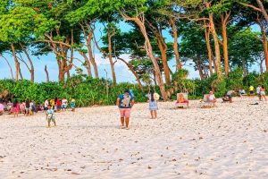 Laxmanpur Beach on Neil Island with its scenic sandy shoreline and tropical surroundings during an Andaman honeymoon trip