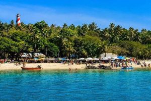 North Bay Island near Port Blair with its tropical coastal scenery during an Andaman romantic honeymoon